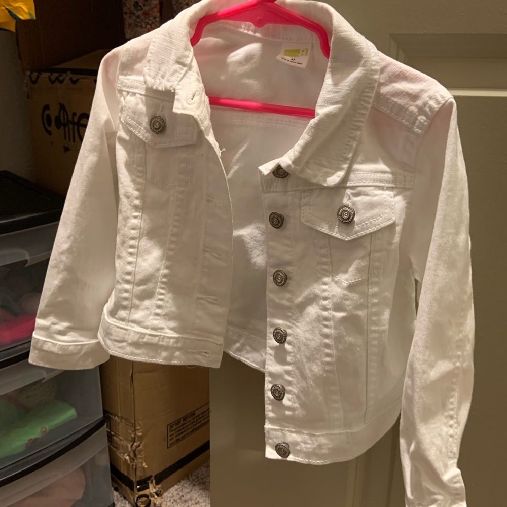 White denim jacket